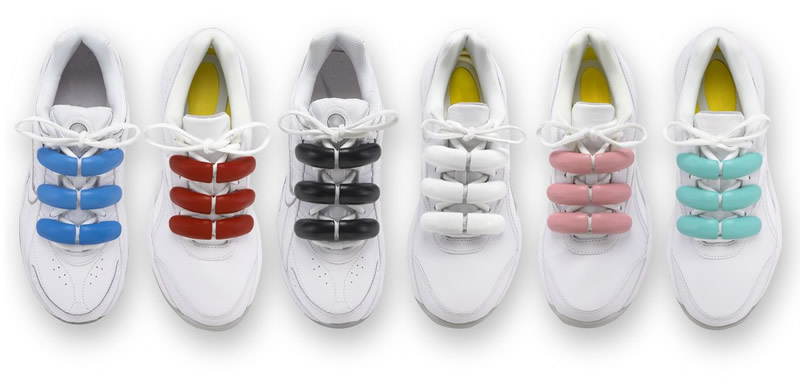 Six different colors of weights for Shoe Weights